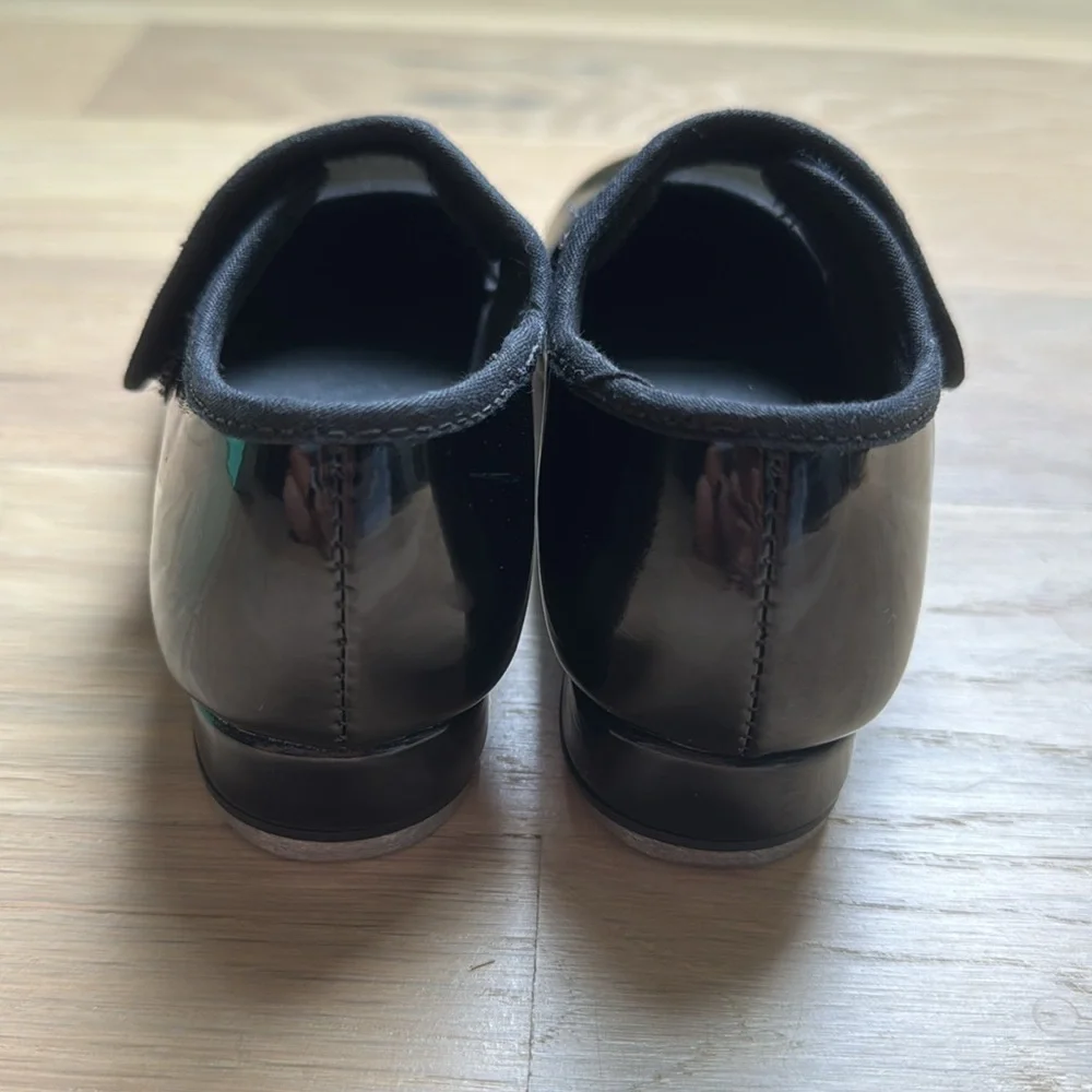 Toddler Girls’ So Danca Vegan Velcro Strap Tap Shoes - Size 10.5